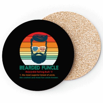 Discover Bearded Funcle Definition Uncle Coasters