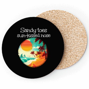 Discover Walking At Sea With Sandy Toes And Sun Kissed Nose Coasters