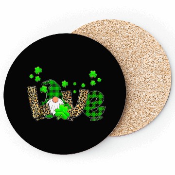Discover Bleached Love St Patric Day Gnomes Shamrock For Coasters
