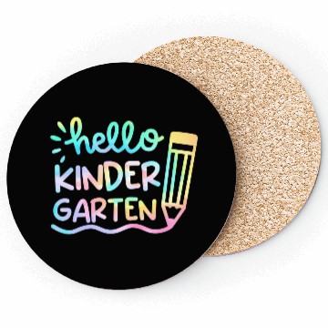Discover Hello Kindergarten Tie Dye Teachers Back to Coasters