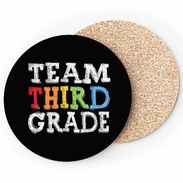 Discover Team 3rd Grade Squad Third Teacher Student Back Coasters
