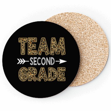 Discover Team Second Grade Leopard 2nd Grade Back To Coasters
