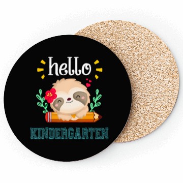 Discover Hello Kindergarten Back To School Cute Sloth Coasters