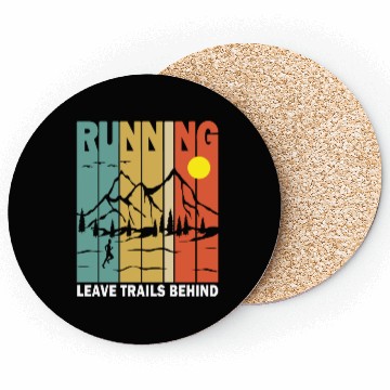 Discover Retro Running Outdoors Funny Coasters
