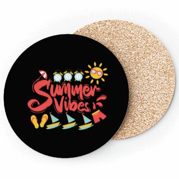 Discover Summer Vibes - Boats | Slippers | Sun Glasses Coasters