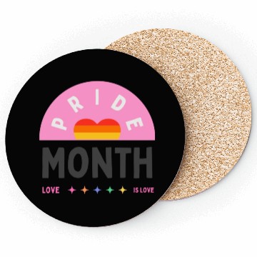 Discover Rainbow Aesthetic Pride Month Quote Instagram Post Coasters