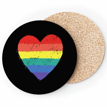 Discover rainbow heart Coasters