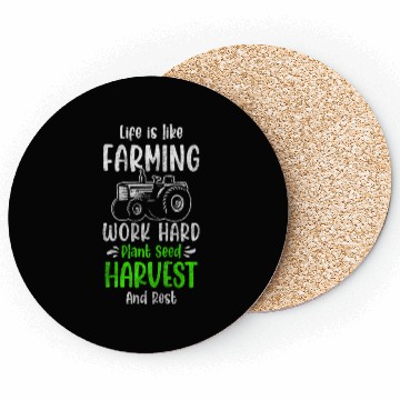 Discover Harvest Field Worker Field Coasters