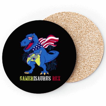 Discover Amerisaurus Rex Independence Day USA Party Coasters