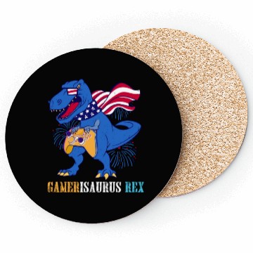 Discover Amerisaurus Rex Independence Day USA Party Coasters