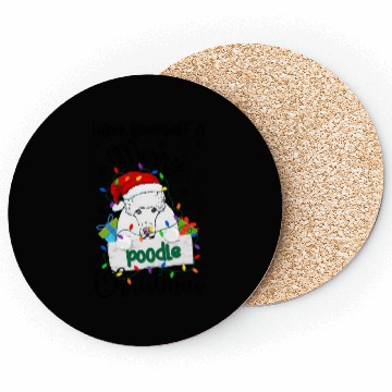 Discover Merry Poodle Poodle Xmas Py Coasters