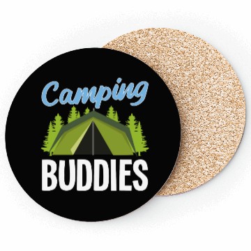 Discover Cool Camping Buddies Camper Tenting Friends Tent Coasters