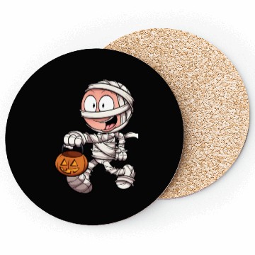 Discover Kid In Mummy Costume Trick Or Treating Coasters