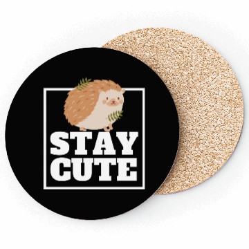 Discover Stay Cute Garden Hedgehog Coasters