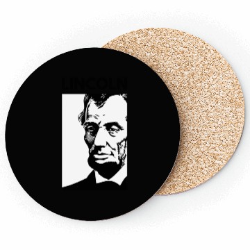 Discover Black White Abraham Lincoln Coasters