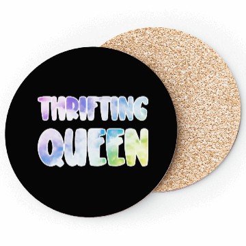 Discover Thrifting Queen pastel clouds Coasters