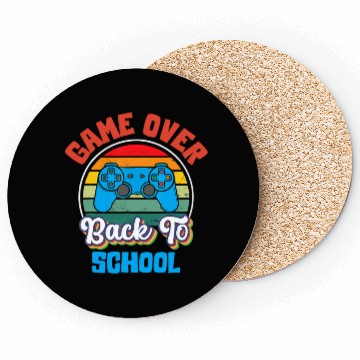 Discover Back to School Funny Game Over Teacher Student Coasters