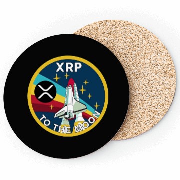 Discover XRP Cryptocurrency-TO THE MOON Coasters