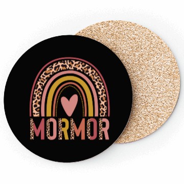 Discover Rainbow Mormor Mothers Day For Mormor Coasters
