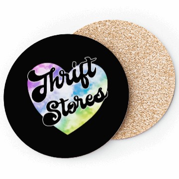 Discover Thrift Stores pastel clouds heart Coasters
