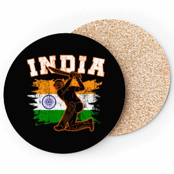 Discover India Flag Indian Cricket Jersey Fans Player Coach Coasters