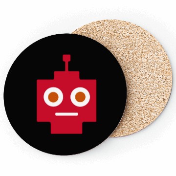 Discover Museum of AI googly-eyes robot (no text) Coasters