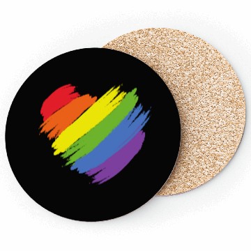 Discover Rainbow Illustrated Pride Month Coasters