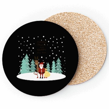 Discover Friends Santa Claus And Reindeer Coasters