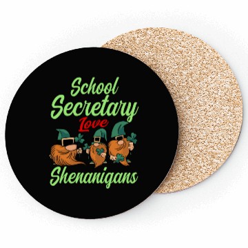 Discover School Secretary St. Patrick's Day Coasters