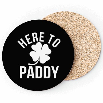 Discover Here To Paddy Shamrock St Patrick'S Coasters