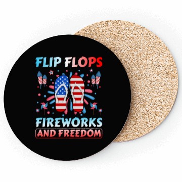 Discover Flip Flops Fireworks and freedom Coasters