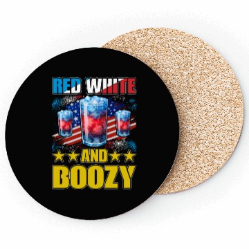Discover Red White and Boozy Coasters
