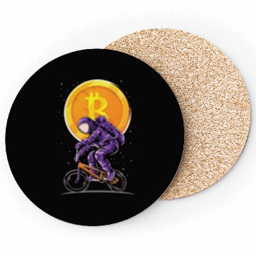 Discover Bitcoin Coin-Crypto Astronaut Coasters