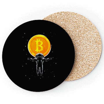 Discover Bitcoin Coin-Crypto Astronaut Coasters