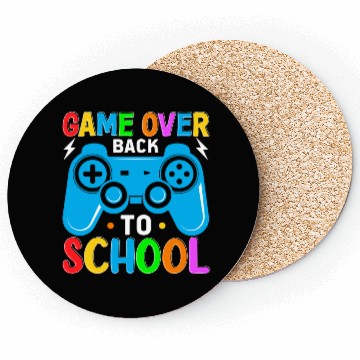 Discover Game Over Back To School Coasters