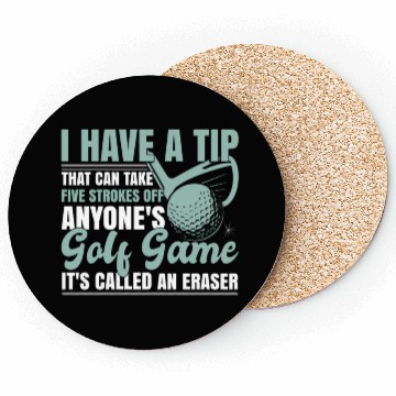 Discover Golfer Golf Player Joke Coasters
