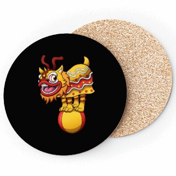 Discover Lion Dance Act Coasters