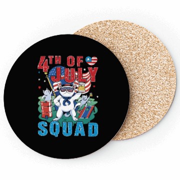 Discover 4th of july Squad Coasters