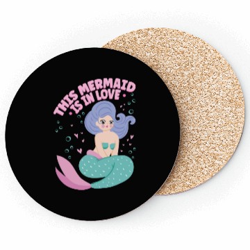 Discover This Mermaid Is In love Folklore Fantasy Fish Coasters