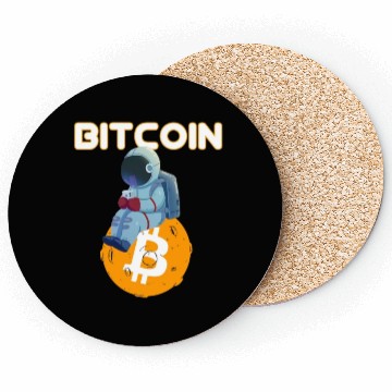 Discover Bitcoin Coin-Crypto Astronaut Coasters