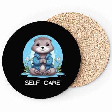 Discover Yoga Meditation Jump-start your zen Otter Coasters