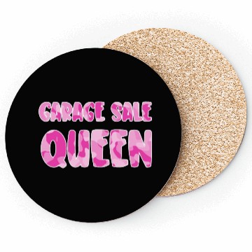 Discover Garage Sale Queen pink camo Coasters