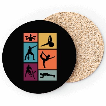 Discover Fitness Exercise Workout Gym Coasters