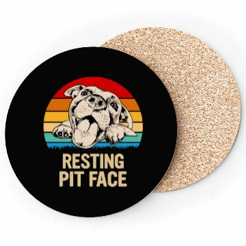 Discover Resting Pit Face Coasters