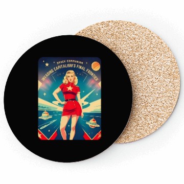 Discover Funny Retro Cold War Soviet Communism USSR Humor Coasters