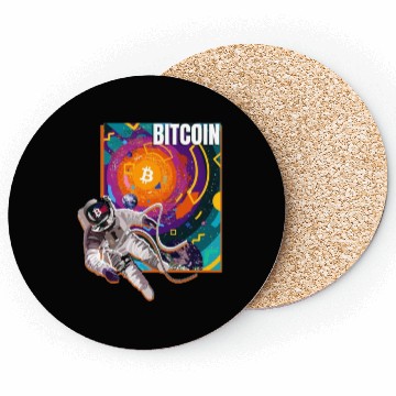 Discover Bitcoin Coin-Crypto Astronaut Coasters