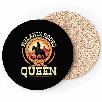 Discover Melanin Rodeo Queen Cory African-American Coasters