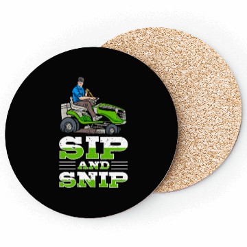 Discover Lawn Mowing Lawn Mower Gardener Gardening Beer Coasters