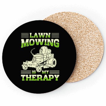 Discover Lawn Mowing Lawn Mower Gardener Gardening Coasters
