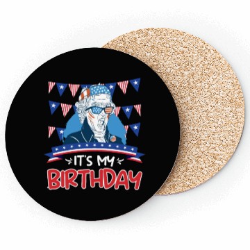 Discover Its my Birthday Independence Day George Washington Coasters